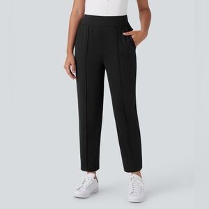 ⭐️NWT HALARA Black Stretch Pull-On  Business Casual Regular Straight Leg  Pants